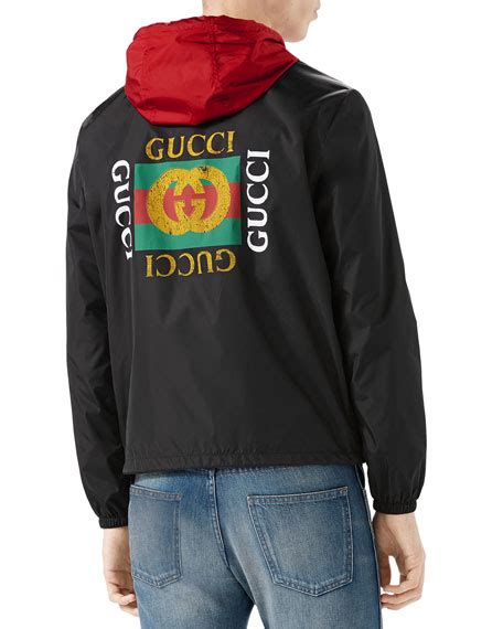 gucci suede jacket|gucci nylon logo jacket black.